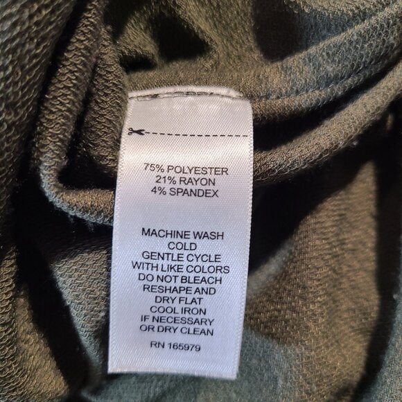 Cupio Green Lightweight Sweatshirt Size Large Long Sleeve Pullover Top - Picture 4 of 8